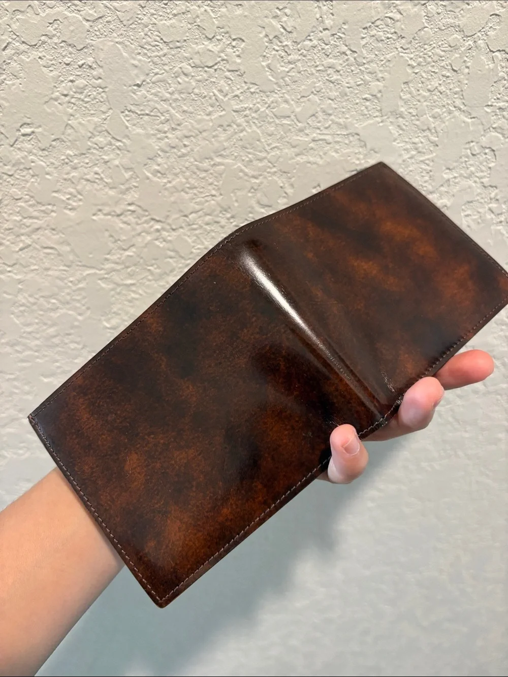 Dunhill Men's Leather Bifold Wallet - Brown made in France